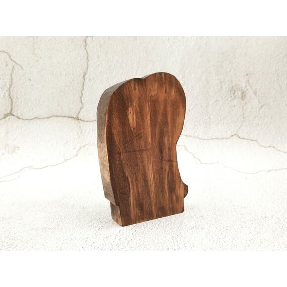 Handmade Wooden Owl Hand Carving Home Decor - Picture 3 of 3